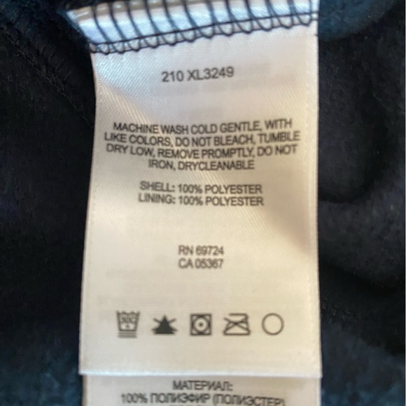 Columbia navy, zip up fleece jacket women’s large - Picture 11 of 12